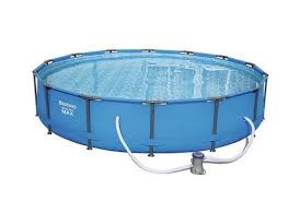 Bestway Steel Pro Metal Frame Round Pool Package 18ft X 48 Solar Panel Kits Bestway Round Pool