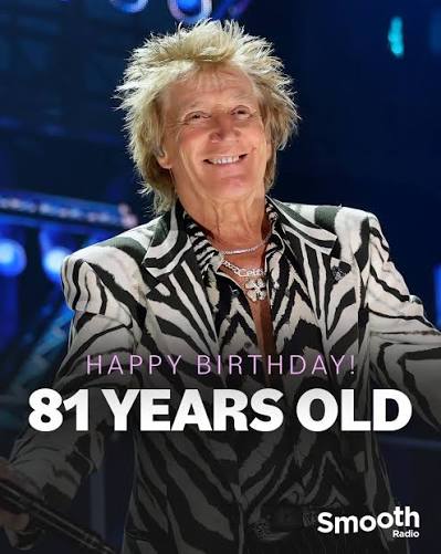 Wishing this music legend a happy birthday! Rod Stewart is 81 today 🥳  Comment his best song 🌟