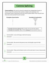 What Is A Comma Splice And How Do You Fix It Find Out With This Grammar Worksheet All About Commas An Teaching Writing Writing Classes Middle School Writing