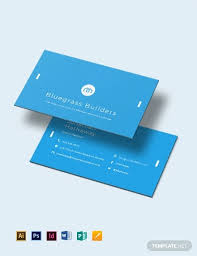 Mockup of business card with photo of city. 25 Blue Business Card Templates Psd Word Ai Free Premium Templates