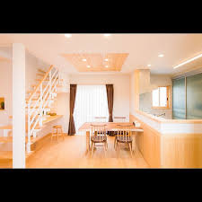 無垢の床 折り上げ天井 スリット階段 ウッドワン 無垢床 部屋全体のインテリア実例 2016 11 13 19 36 41 roomclip ルームクリップ 折り上げ天井 インテリア インテリア 実例