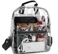 Mochilas Transparentes Mochila Con Clara Liso Plástico Plastica Niños  Adultos