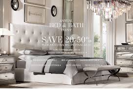 Therefore, only restoration hardware bed that meet set guidelines are available. Restoration Hardware Annual Bed Bath Event Starts Today Save 20 50 Plus An Extra 10 On Final Sale Milled