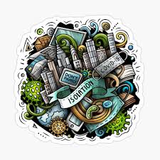 Self Isolation Cartoon Illustration Glossy Sticker By Balabolka In 2020 Cartoons Vector Doodle Art Drawing Cartoon Illustration