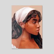 Cottagecore Girl, an art acrylic by Harvey Hanson