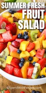 A Variety Of Colorful Juicy Fresh Fruits Make This Fresh Fruit Salad As Pretty As It Is Del Summer Salads With Fruit Fresh Summer Fruit Salad Fresh Fruit Salad