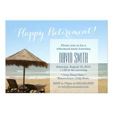 Summer Beach Chairs Retirement Party Invitations Zazzle Com Retirement Party Invitations Retirement Parties Party Invitations
