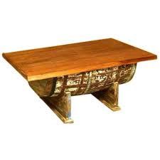 Wooden barrel furniture coffee table with barrel stave legs our rustic, recycled wine barrel coffee table now meets modern convenience with a top that. Wooden Wine Barrel Coffee Table At Rs 18000 Piece Wooden Barrel Table Id 22607992512