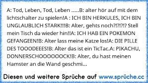 A Tod Leben Tod Lebenb Alter Hör Auf Mit Dem Lichtschalter Zu