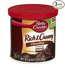 Amazon Com Betty Crocker Rich Creamy Frosting Chocolate 16 Oz 3 Pk Grocery Gourmet Food