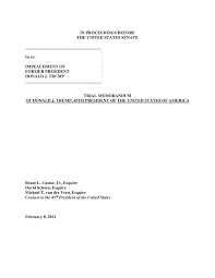 Washington — a newfound memo from kenneth w. Read Trump S Impeachment Defense Memo The New York Times