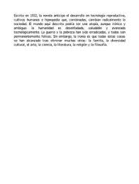Aldous huxley, un mundo feliz. Un Mundo Feliz Aldous Huxley Free Download Borrow And Streaming Internet Archive