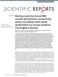 Ost mat rukun khalifah mat rukun. Pdf Resting State Functional Mri Reveals Altered Brain Connectivity And Its Correlation With Motor Dysfunction In A Mouse Model Of Huntington S Disease
