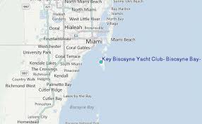 Key Biscayne Yacht Club Biscayne Bay Florida Tide Station