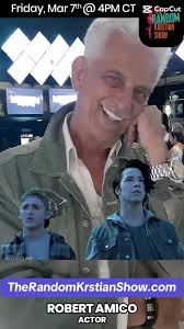 Robert Amico the actor extraordinaire is currently Ming to the show and ya  don’t want to miss it!! #joinus #livechat #comedy #interview #talkshow  #kcpodcast #therandomkristianshow #kcmo #topten ...