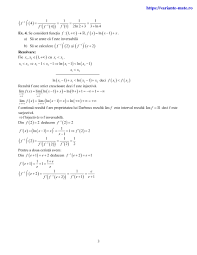Articole din test functia de gradul 2 scrise de profesor jitaru ionel. Derivarea Functiei Inverse Teorie Formule Exercitii Rezolvate