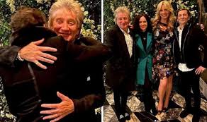 Faces (3) , helping haiti , jeff beck group , jeffery rod , jimmy powell and the 5 dimensions , quiet melon , shotgun express , the rod stewart group. Rod Stewart And Penny Lancaster Finally Reunited With Ronnie Wood Couldn T Be Happier Eagles Vine