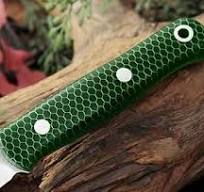Aibote 1 Pair Diamond Honeycomb Pattern Resin Knife Handle ...