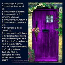 Mind Your P S And Q S Whatever That Means Purple Door Landscape Curbing Purple Front Doors
