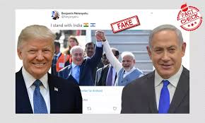 Netanyahu and his wife sara were welcomed at the international airport in new delhi by prime minister narendra modi who made. Stand With India Tweets From Fake Netanyahu Trump Handles Go Viral