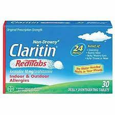 Claritin 24 Hour Non Drowsy Allergy Reditabs 10 Mg 30 Count
