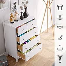 3 out of 5 stars with 1 ratings. Buy Homecho 5 Drawer Dresser Modern Chest Of Drawer White Dresser Chest For Bedroom Living Room Laundry Room Closet Wood Frame And Easy Pull Antique Style Handle Online In Indonesia B08f74nhlr