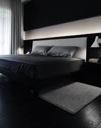 Double room based on cement and black: Dark Modern Black And Grey Bedroom Modern Furniture Images