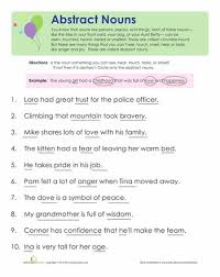 Abstract Nouns For Kids Worksheet Education Com Abstract Nouns Nouns Worksheet Concrete And Abstract Nouns
