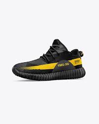 Sneaker Mockup In Apparel Mockups On Yellow Images Object Mockups Mockup Psd Design Mockup Free Mockup Free Psd