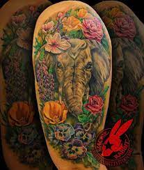 Pin By Melissa Johnson On Tattoo Ideas Realistic Elephant Tattoo Elephant Head Tattoo Elephant Head Tattoo Flowers