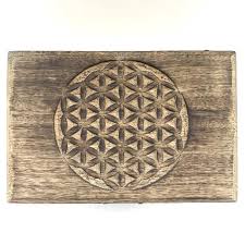 Der teppich kan in den größen 70x50cm und 140x90cm bestellt werden. Holzbox Blume Des Lebens 29 95