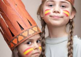Das kinderschminken ist so eine sache welche motive lassen sich schnell schminken? Basteln Mit Kindern Kostenlose Bastelvorlage Kinderschminken Indianer