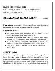 Ini adalah detik paling awal bermulanya penjajahan barat ke kawasan asia. Faktor Kedatangan Kuasa Barat Ke Negara Kita Gak Patii