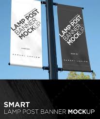 Lamp Post Banner Mockup Lamp Post Banner Mockup
