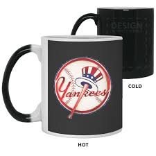 Shop our line of signature new york yankees glasses, cups and coffee mugs that feature bold and stylish team designs. Official New York Yankees Baseball Logo 11 Oz Color Changing Mug New York Yankees Baseball New York Yankees Yankees Baseball