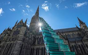 danny lane's glass stairway leads to the sky outside salisbury ...