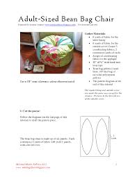 King Diy Today Bean Bag Chair Sewing Crafts Easy Sewing