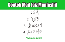 Pengertian mad jaiz munfasil ketika sahabat muslim ingin sekali bisa lancar dalam membaca al qur'an, maka ilmu tajwid adalah salah satu hal yang wajib untuk dipelajari. Mad Jaiz Munfashil Pengertian Contoh Cara Bacanya Lengkap