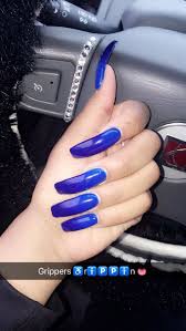 Shop golden fluid acrylics at blick. Coffin Royal Blue And Silver Acrylic Nails Novocom Top