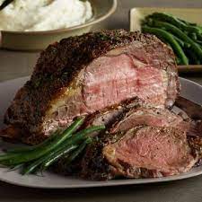 Beef Rib Roast With Chocolate Port Sauce And Goat Cheese Potatoes Recipe Beef Rib Roast Beef Ribs Recipes