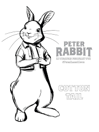 Peter cottontail coloring page that you can customize and print for kids. Cotton Tail Rabbit Coloring Page Free Printable Coloring Pages For Kids