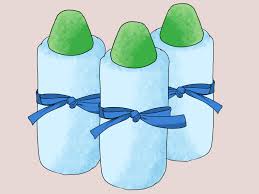 My grandmother used to make the nylon net scrubbers. 3 Ways To Make Party Favors For A Baby Shower Wikihow