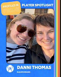 Go, Slalom, Go, and happy #pridemonth! As the Official Consulting and  Advisory Services Partner of the @cubs, we're featuring some of our own  star Slalom Chicago players during Pride Month. Swipe to