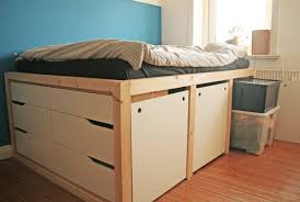 Ikea Hack Mandal Kommoden Bett Bett Betthack Ikeahack Kommoden Mandal In 2020 Ikea Bed Ikea Bed Hack Diy Bed