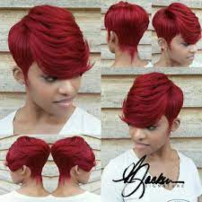Pin By Barbara On My Crown Glory Short Red Hair Quick Weave Hairstyles Short Hair Styles