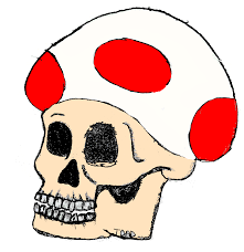 Toad Mario Skull Head Mushroom Drawing Mushroom Drawing Deadpool Pikachu Drawings
