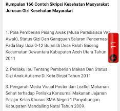 Judul skripsi gizi masyarakat rating: Pengajuan 3 Judul Skripsi Tentang Gizi Brainly Co Id