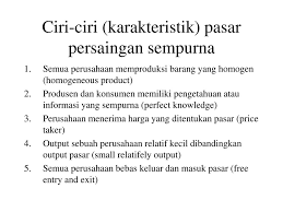 Bentuk Bentuk Pasar Pasar Persaingan Sempurna Ppt Download