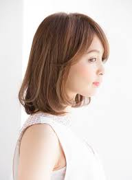 30代40代小顔内巻きワンカールスタイル 髪型ミディアム ide potongan rambut rambut lurus potongan rambut