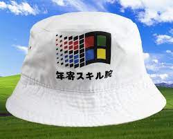 Windows Japonais Bob Vaporwave Fashion Bucket Hat Hats